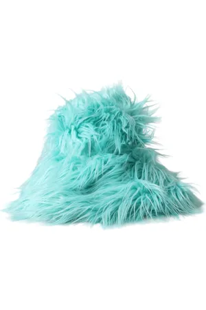 Dolce & Gabbana Hats, female, , 57 CM, Mint Fur Bucket Hat