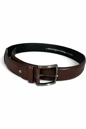 Van Bommel Belts, male, , 95 CM, Floris Mens Leather Belt Cognac