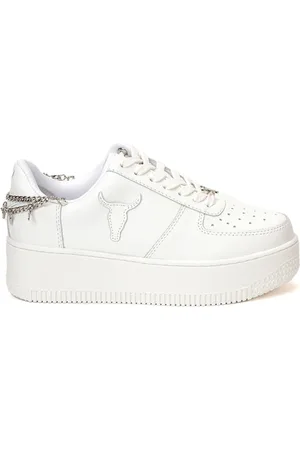 Windsor Sneakers, female, , 4 UK, Leather Bull Head Trainers