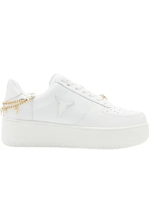 Windsor Sneakers, female, , 7 UK, Leather Trainers with Bull Head