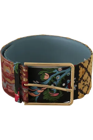 Dolce & Gabbana Belts, unisex, , 70 CM, Canvas Leather Statement Belt