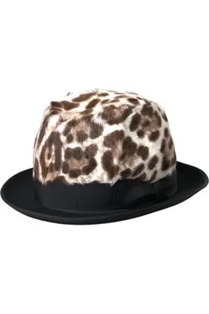 Dolce & Gabbana Hats, female, , 58 CM, Leopard Fedora Hat