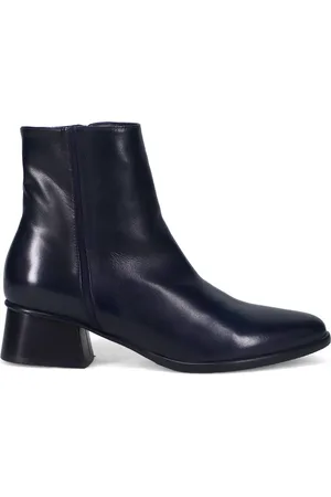 Lorenzo masiero Heeled Boots, female, , 3 UK, Leather Ankle Boots with Zip