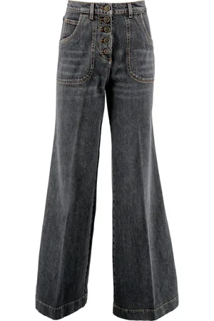 Etro Flared Jeans, female, , W29, Flare-fit Used-effect Denim Jeans