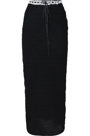 For Love & Lemons Maxi Skirts, female, , M, Crochet Effect Long Skirt