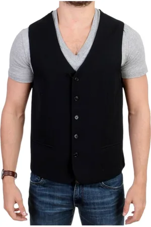 Costume National Elegant Wool Blend Casual Vest