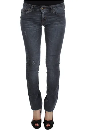 Roberto Cavalli Skinny Jeans, female, , W25, Green Diamond Wash Slim Fit Jeans