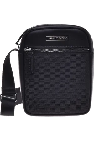 BALDININI Messenger Bags, male, , ONE SIZE, Crossbody bag in calfskin and nylon