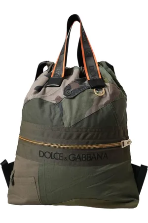 Dolce & Gabbana Backpacks, male, , ONE SIZE, Camouflage Drawstring Rucksack Backpack