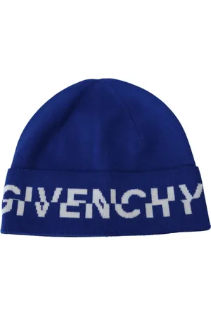 Givenchy Beanies, unisex, , ONE SIZE, Chic Cobalt Wool Beanie with Logo Detail