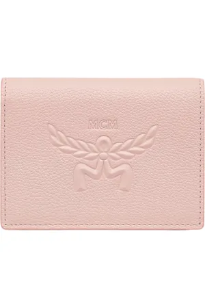 MCM Wallets & Cardholders, female, , ONE SIZE, Embossed Leather Laurel Wreath Wallet