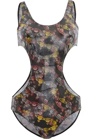 Vivienne Westwood Black Orb One Piece Swimsuit