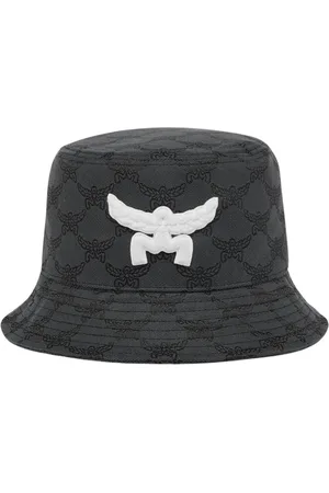 MCM Hats, female, , ONE SIZE, Denim Jacquard Bucket Hat Laurel Patch