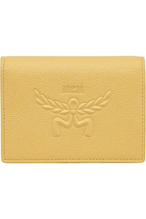MCM Wallets & Cardholders, female, , ONE SIZE, Embossed Leather Wallet Laurel Wreath