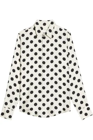 Ami Polka Dot Silk Twill Shirt