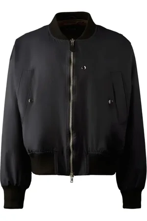 Hogan Bomber Jackets, male, , L, Cotton Bomber Jacket Ribbed Collar