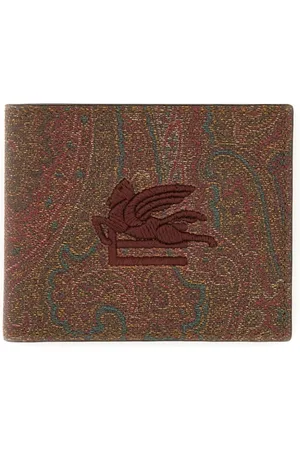 Etro Wallets & Cardholders, male, , ONE SIZE, Paisley Print Wallet in Cotton Blend