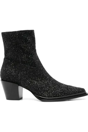Jimmy Choo Cowboy Boots, female, , 3 UK, Glitter Western Style Boots