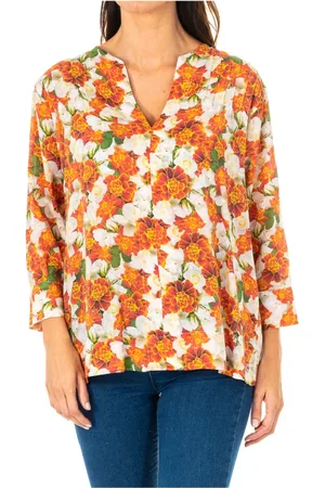 La Martina Blouses, female, , M, Floral 3/4 Sleeve Blouse