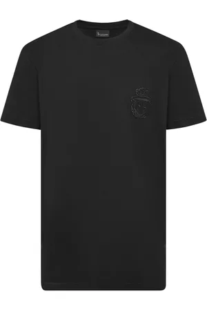 BILLIONAIRE T-Shirts, male, , L, Casual Cotton T-Shirt in Blue