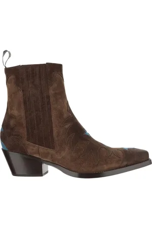 SARTORE Cowboy Boots, female, , 4 1/2 UK, Suede Boots with Block Heel