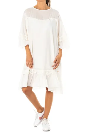 La Martina Short Dresses, female, , M, Elastic 3/4 Sleeve Dress