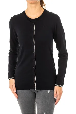 La Martina Cardigans, female, , S, Knitted Jacket with Button Closure and Embroidered Logo