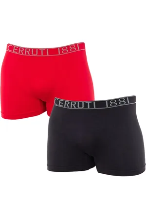 Cerruti 1881 Seamless Boxers Pack in Black-Red