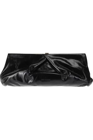 DRIES VAN NOTEN Leather Handbag with Curls and Closure