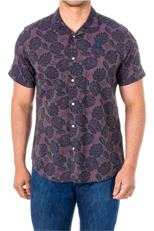 La Martina Short Sleeve Shirts, male, , L, Floral Print Short Sleeve Shirt
