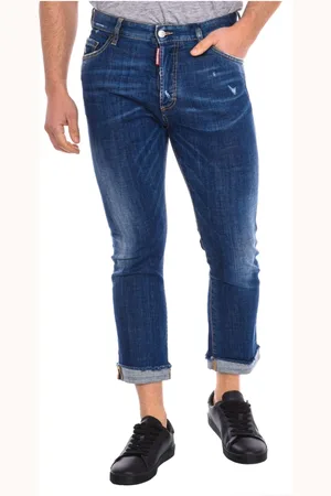 Dsquared2 Cropped Jeans, male, , S, Straight Cut Long Trousers