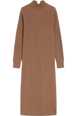 Max Mara Knitted Dresses, female, , S, Wool Cashmere Midi Dress
