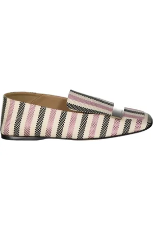 Sergio Rossi Loafers, female, , 6 1/2 UK, White Loafer Shoes Elegant Square Toe