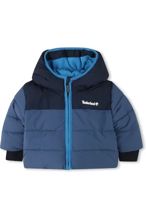 Timberland Crinkled Hooded Nylon Puffer Jacket
