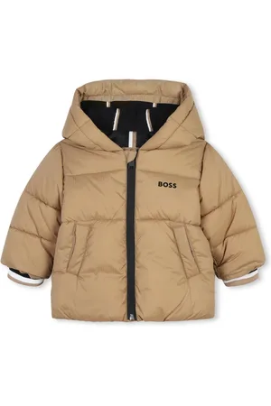 HUGO BOSS Logo Rubber Shoulder Puffer Jacket