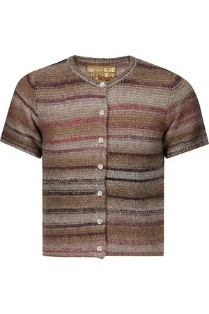 Brain Dead Cardigans, female, , L, Short Sleeve Knit Jumper