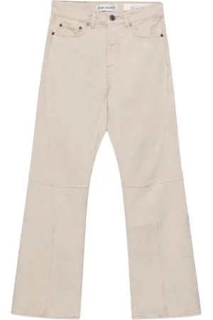 OUR LEGACY White Denim Jeans Straight Leg