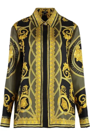 VERSACE Barocco Silk Shirt All Over Print