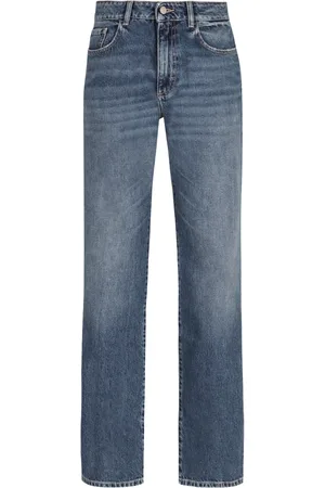 Icon Denim Straight Jeans, female, , W25, Straight Leg Jeans with Back Logo