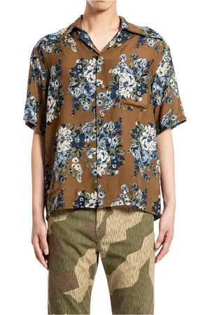 KAPITAL Short Sleeve Shirts, male, , M, Silk Rayon Aloha Collar Shirt