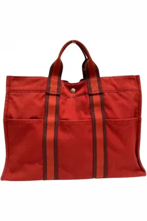 Hermès Pre-owned Tote Bags, female, , ONE SIZE, Pre-owned Canvas totes