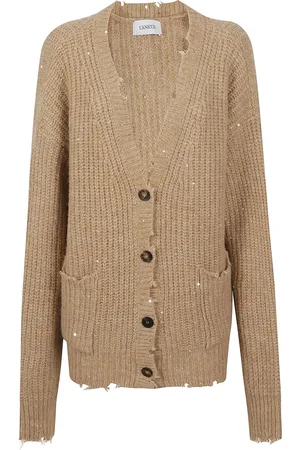 LANEUS Camel Jumper Alpaca Wool Blend Italy