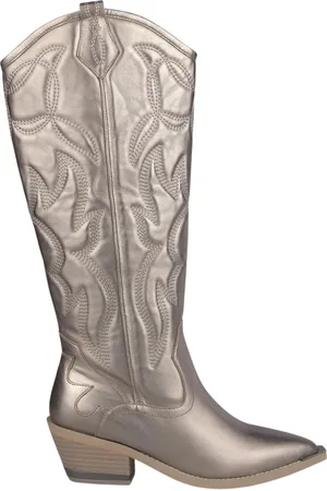 Alma en Pena Cowboy Boots, female, , 3 UK, Cowboy boot with embroidery