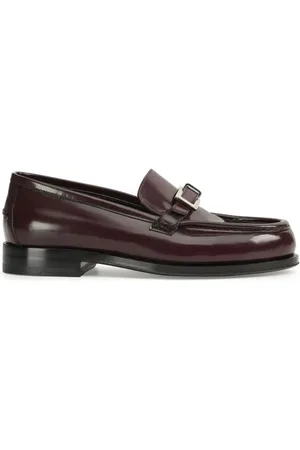 Sergio Rossi Loafers, female, , 5 UK, Leather Buckle Detail Flat Shoes