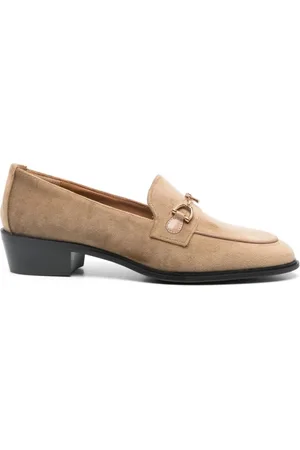 ROBERTO FESTA Loafers, female, , 5 1/2 UK, Golden Velvet Slip-On Flat Shoes