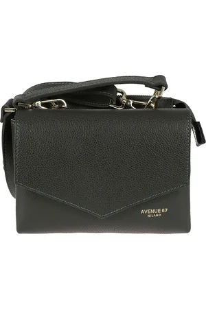 AVENUE 67 Green Leather Bag Made in Italy