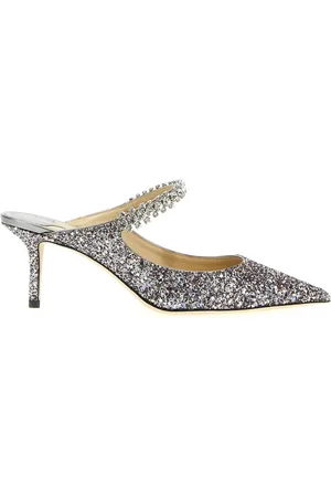 Jimmy Choo Silver Glitter Pumps Elevate Style