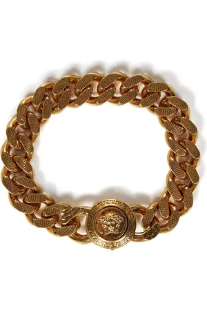 VERSACE Golden Chain Bracelet with Medusa Clasp