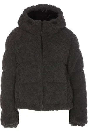 Fendi Winter Jackets, female, , S, Logo FF Wool Alpaca Jacket