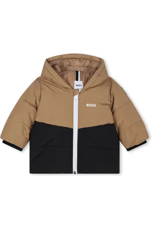 HUGO BOSS Hooded Bicolor Puffer Jacket